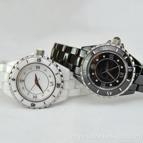 Ceramic Wristwatches for Ladies, with 3ATM Waterproof Feature, Stylish and Novelty, Wholesale, OEM